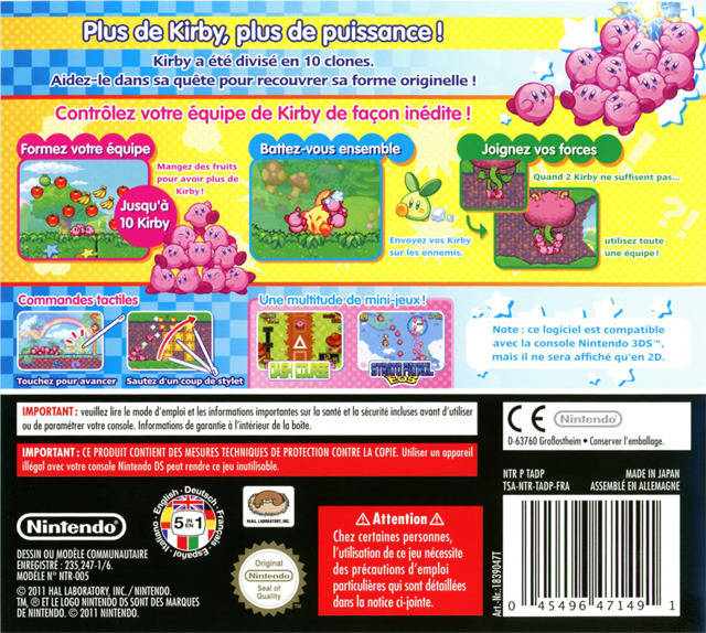 Kirby Mass Attack Game fasrfurniture